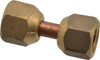 Parker Hannifin 1/4" Tube OD x 7/16-20 UNF 45° Brass Flared Tube Swivel Nut Valve Connector Flare x Flare Ends 14FSV-4 - 62249743