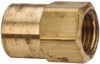 Parker Hannifin 1/2" Tube OD x 3/8-18 NPTF Brass Flared Tube Inverted Female Connector Flare x FNPTF Ends 46IFHD-8-6 - 62252473