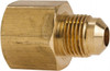 Parker Hannifin 3/8 x 1/2" Tube OD x 3/4-16 UNF 45° Brass Flared Tube Male Flare To Female Flare Flare x Flare Ends 661FHD-6-8 - 62250980