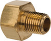 Parker Hannifin 1/2" Tube OD x 1/4-18 NPTF Brass Flared Tube Inverted Male Connector Flare x MNPTF Ends 48IFHD-8-4 - 62252572