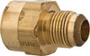 Parker Hannifin 5/8" Tube OD x 3/4-14 NPTF 45° Brass Flared Tube Female Connector Flare x FNPTF Ends 46F-10-12 - 62250337