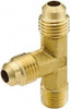 Parker Hannifin 1/2" Tube OD x 3/8-18 NPTF 45° Brass Flared Tube Male Run Tee Flare x MNPTF Ends 151F-8-6 - 62251806