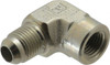 Parker Hannifin 3/8" Tube OD x 1/4" NPTF 37° Steel Flared Tube Female Elbow Flare x FNPTF Ends 6 DTX-S - 79106522