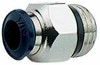 Aignep USA 1/8" Outside Diam, 1/8 Universal Thread, Nickel Plated Brass Push-to-Connect Male Connector 250 Max psi, Tube to Universal Thread Connection, Buna O-Ring 87000-02-02 - 82172149