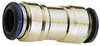 Aignep USA 5/16" Outside Diam, Nickel Plated Brass Push-to-Connect Tube Union 250 Max psi, Tube to Tube Connection, Buna O-Ring 88040-05 - 82900895