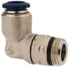 Aignep USA 3/8" Outside Diam, 3/8 Universal Thread, Nickel Plated Brass Push-to-Connect Male Swivel Elbow 250 Max psi, Tube to Universal Thread Connection, Buna O-Ring 87110-06-06 - 82288648