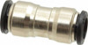 Aignep USA 12mm Outside Diam, Nickel Plated Brass Push-to-Connect Tube Union 250 Max psi, Tube to Tube Connection, Buna O-Ring 50040N-12 - 09564543