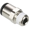 Legris Metal Push-To-Connect Tube Fittings, Type: Male Connector, Tube Outside Diameter (mm): 14, Maximum Working Pressure: 290, Connection Style: Tube to Male BSPT, Connection Type: Male BSPT, Material: Nickle Plated Brass 3175 14 21 - 50925783