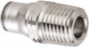 Legris 6mm Outside Diam, 1/8 BSPT, Stainless Steel Push-to-Connect Male Connector 435 Max psi, Tube to Male BSPT Connection, FKM O-Ring 3805 06 10 - 48687537