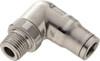 Legris 8mm Outside Diam, 1/8 BSPT, Stainless Steel Push-to-Connect Male Elbow 290 Max psi, Tube to Male BSPT Connection, FKM O-Ring 3889 08 10 - 48689095