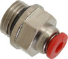 Norgren 4mm Tube OD, 1/4 BSPP Brass Push-to-Connect Tube Male Connector Tube to Male BSPP Connection, 150 Max psi, Nitrile O-Ring, 0 to 175°F Working Temp C02250428 - 00350637