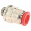 Norgren 8mm Tube OD, 1/8 BSPP Brass Push-to-Connect Tube Male Connector Tube to Male BSPP Connection, 150 Max psi, Nitrile O-Ring, 0 to 175°F Working Temp C02250818 - 00350678