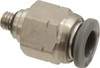 Norgren 1/4" Tube OD, 10-32 UNF Brass Push-to-Connect Tube Male Connector Tube to Male UNF Connection, 150 Max psi, Nitrile O-Ring, 0 to 175°F Working Temp C24250410 - 00348904