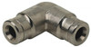 Norgren 1/8" Outside Diam, Nickel Plated Brass Push-to-Connect Tube Union Elbow 260 Max psi, Tube to Tube Connection 120400100 - 48784540
