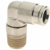 Norgren 8mm Outside Diam, 1/4 BSPT, Nickel Plated Brass Push-to-Connect Tube Male Swivel Elbow 260 Max psi, Tube to Male BSPT Connection, Nitrile O-Ring 101470828 - 08037517