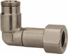 Norgren 1/4" Outside Diam, 1/8 NPTF, Nickel Plated Brass Push-to-Connect Tube Female Swivel Elbow 260 Max psi, Tube to Female NPT Connection 124480418 - 48797096