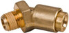 Norgren 1/4" Outside Diam, 1/8 NPT, Brass Push-to-Connect Tube Male 45° Elbow 150 Max psi, Tube to Male Connection, Buna O-Ring 95460004M - 00188441