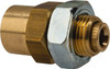 Norgren 1/4" Outside Diam, 1/4 NPT, Brass Push-to-Connect Tube Female Bulkhead 150 Max psi, Buna O-Ring 95457001M - 00188409