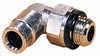 Norgren 14mm Outside Diam, 3/8 BSPP, Nickel Plated Brass Push-to-Connect Tube Male Swivel Elbow 260 Max psi, Tube to Male BSPP Connection, Nitrile O-Ring 102471438 - 08037418