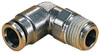 Norgren 14mm Outside Diam, 1/2 BSPT, Nickel Plated Brass Push-to-Connect Tube Male Swivel Elbow 260 Max psi, Tube to Male BSPT Connection, Nitrile O-Ring 101471448 - 08037624