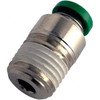 Parker Hannifin Metal Push-To-Connect Tube Fittings, Type: Male Connector, Tube Outside Diameter (Inch): 0.25, Maximum Working Pressure: 300, Connection Style: Tube to Male NPT, Connection Type: Push-to-Connect x MNPT W68PLPR-4-4 - 13020433