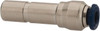 Value Collection 1/4" Outside Diam, Nickel Plated Brass Push-to-Connect Straight Reducer 250 Max psi, Stem to Tube Connection, Buna O-Ring 2559038165PRO - 81070740