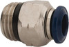 Value Collection 1/2" Outside Diam, 1/4 Universal, Nickel Plated Brass Push-to-Connect Tube Male Connector 250 Max psi, Tube to Universal Thread Connection, Buna O-Ring 2555511963PRO - 81080319
