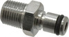 CPC Colder Products 1/8 NPT Brass, Quick Disconnect, Coupling Insert 250 Max psi, -40 to 180°F, 1.12" OAL x 0.63" Overall Height, Chrome Plated MC2402 - 62217070