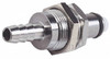 CPC Colder Products 1/4" Inside Tube Diam, Brass, Quick Disconnect, Hose Barb Panel Mount Coupling Insert 250 Max psi, -40 to 180°F, 1.12" OAL x 0.75" Overall Height, Chrome Plated MC4204NA - 62217120
