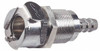 CPC Colder Products 1/4" Inside Tube Diam, Brass, Quick Disconnect, Hose Barb Valved Panel Mount Coupling Body 250 Max psi, -40 to 180°F, 1.87" OAL x 0.75" Overall Height, Chrome Plated MCD1604NA - 06085658