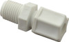 Made in USA 5/16" Tube OD, Polypropylene Plastic Compression Tube Male Connector 1/4 NPT Pipe, 215°F Max, Plastic Grip 0600.043 - 32874463