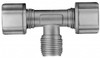 Made in USA 1/4" Tube OD, Acetal/Celcon Plastic Compression Tube Male Branch Tee 1/8 NPT Pipe, 220°F Max, Plastic Grip 0621.031 - 32876625