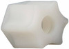 Made in USA 1/4" Tube OD, Nylon Plastic Compression Tube Compression Nut 220°F Max, Plastic Grip 0654.003 - 32874265