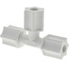 Made in USA 1/4" Tube OD, Polypropylene Plastic Compression Tube Union Tee 215°F Max, Plastic Grip 0625.033 - 32875668