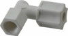 Made in USA 1/4" Tube OD, Polypropylene Plastic Compression Tube Female Elbow 1/8 NPT Pipe, 215°F Max, Plastic Grip 0645.031 - 32875007