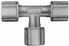 Made in USA 5/16" Tube OD, Polypropylene Plastic Compression Tube Union Tee 215°F Max, Plastic Grip 0625.044 - 32875684