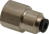 Legris 1/8" Outside Diam, 1/8 NPT, Nickel Plated Brass Push-to-Connect Tube Female Connector 290 Max psi 3014 53 11 - 06475339