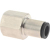 Legris 1/4" Outside Diam, 1/4 NPT, Nickel Plated Brass Push-to-Connect Tube Female Connector 290 Max psi 3014 56 14 - 48618649
