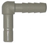 Parker Hannifin 3/8" Outside Diam, Polypropylene Push-to-Connect Tube Elbow Barb Connector 150 Max psi, 3/8" Stem Diam, Tan PP6TEB6 - 06615603