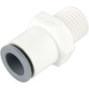 Parker Hannifin 3/8 x 1/8 Polymer Push-to-Connect Male Connector Tube Fitting 230 Max psi, FDA, NSF-51 & NSF-61 6505 60 11WP2 - 13020821