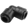 Parker Hannifin 3/8 Kynar Push-to-Connect Union Elbow Tube Fitting 250 Max psi, Black, Push-to-Connect x Push-to-Connect Ends, FDA & NSF-51 FB6EU6-HBLK - 19139153
