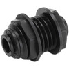 Parker Hannifin 1/4 Kynar Push-to-Connect Bulkhead Union Tube Fitting 250 Max psi, Black, Push-to-Connect x Push-to-Connect Ends, FDA & NSF-51 FB4BU4-HBLK - 19139096