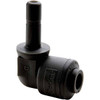 Parker Hannifin 1/2 Kynar Push-to-Connect Plug-In Elbow Tube Fitting 250 Max psi, 1/2 ID, Black, Tube OD x Stem OD Ends, FDA & NSF-51 FB8TEU8-HBLK - 19138833