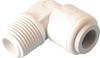 Parker Hannifin 3/8" Outside Diam, 3/8 NPTF, Polypropylene Push-to-Connect Tube Male Elbow 150 Max psi, Tan PP6ME6 - 78077765