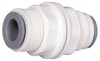 Parker Hannifin 1/4 Bio-Sourced Nylon 11 Push-to-Connect Bulkhead Union Tube Fitting 230 Max psi, White, FDA, NSF-51 & NSF-61 6316 56 00WP2 - 72338304
