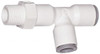 Parker Hannifin 3/8 1/4 NPTF Bio-Sourced Nylon 11 Push-to-Connect Male Swivel Run Tee Tube Fitting 190 Max psi, White, FDA, NSF-51 & NSF-61 6503 60 14WP2 - 72338601
