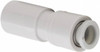 SMC Pneumatics 4mm OD, Brass/Polybutylene Push-to-Connect Plug-In Reducer 145 Max psi, 10mm Stem Diam KQ2R04-10A - 51429504