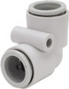 SMC Pneumatics 10mm OD, Brass/Polybutylene Push-to-Connect Union Elbow 145 Max psi KQ2L10-00A - 43404722