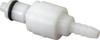 CPC Colder Products 1/8" Nominal Flow, 1/8" ID, Male, Inline Hose Barb-Male Plug 120 Max psi, -40 to 180°F, Acetal Coupling, Buna-N O-Ring PMCD2202 - 48610810