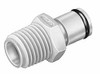 CPC Colder Products 1/8" Nominal Flow, 1/8 NPT Thread, Male, Inline Threaded-Male Plug 120 Max psi, 32 to 160°F, Polypropylene Coupling, EPDM O-Ring PMCD240212 - 48731277